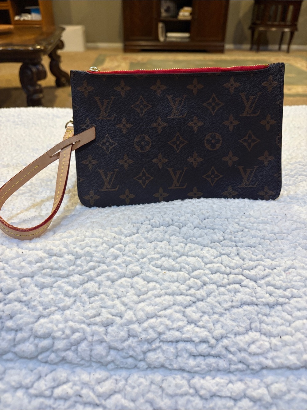 Inspired monogram pochette.